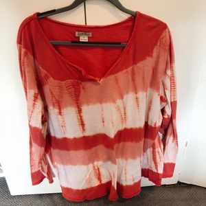 Lucky Brand Tye Dye Long Sleeve Top
